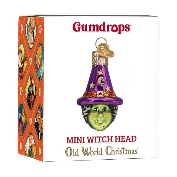 Old World Christmas Mini Witch Head Ornament