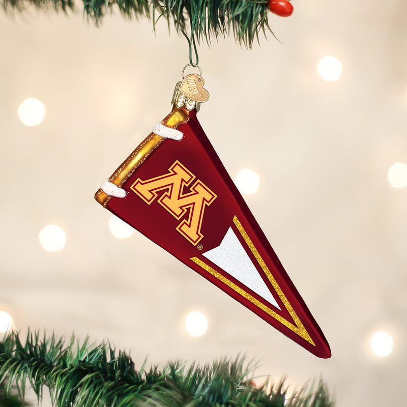 Old World Christmas Minnesota Pennant Ornament