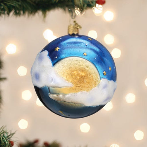 Old World Christmas Moonglow Round Ornament