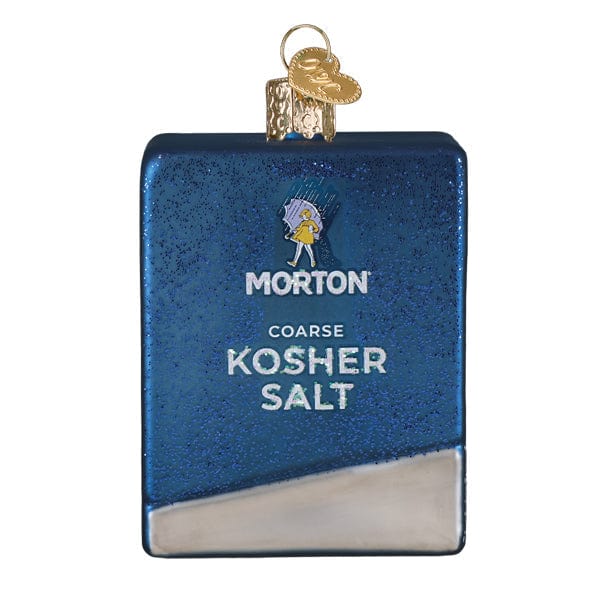 Old World Christmas Morton Kosher Salt Box Ornament