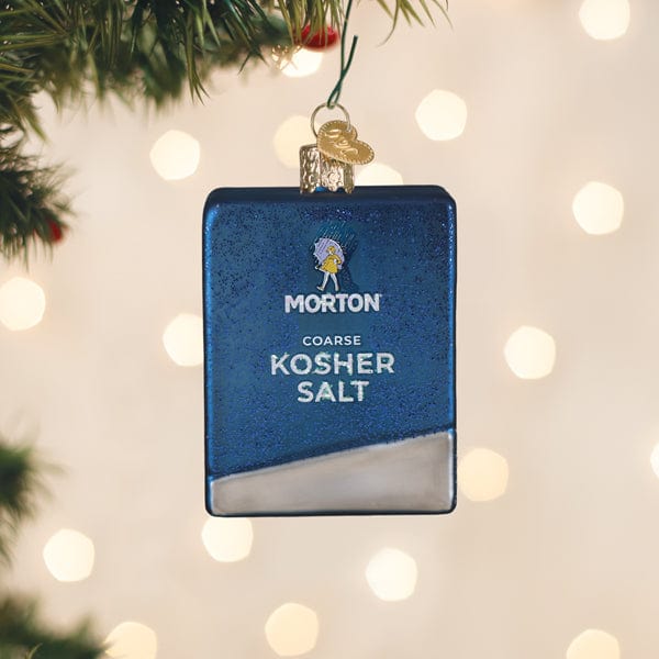 Old World Christmas Morton Kosher Salt Box Ornament