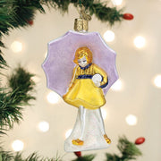 Old World Christmas Morton Umbrella Girl Ornament