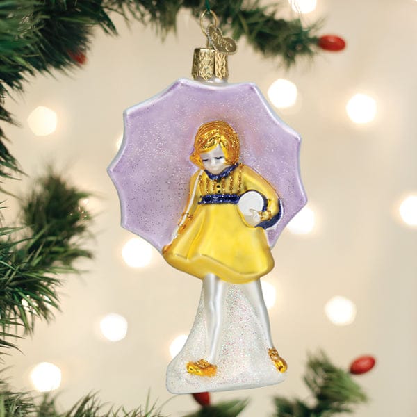 Old World Christmas Morton Umbrella Girl Ornament