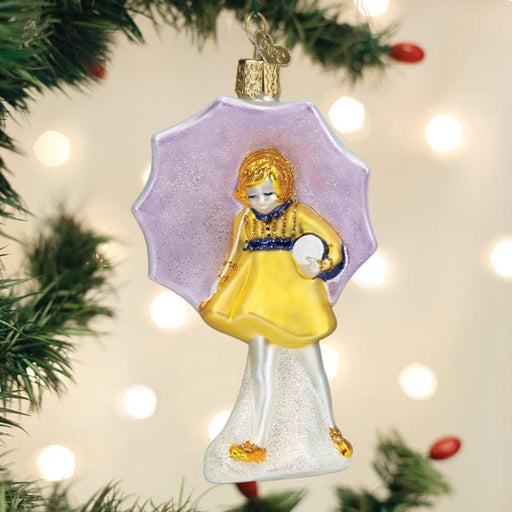 Old World Christmas Morton Umbrella Girl Ornament