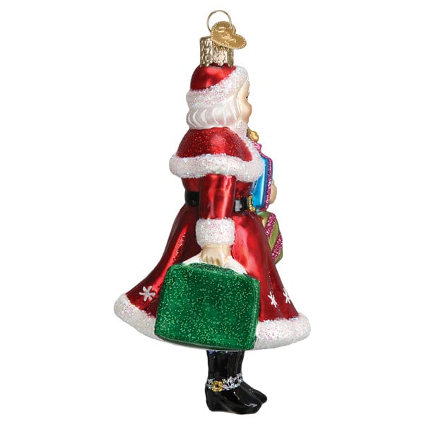 Old World Christmas Mrs. Claus Goes Shopping Ornament