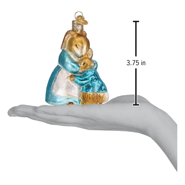 Old World Christmas Mrs. Rabbit And Peter Ornament