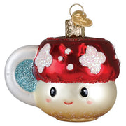 Old World Christmas Mushroom Coffee Ornament