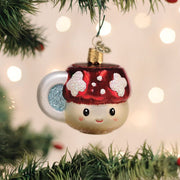 Old World Christmas Mushroom Coffee Ornament
