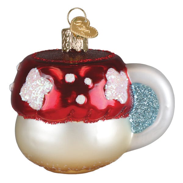 Old World Christmas Mushroom Coffee Ornament