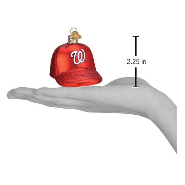 Old World Christmas Nationals Baseball Cap Ornament