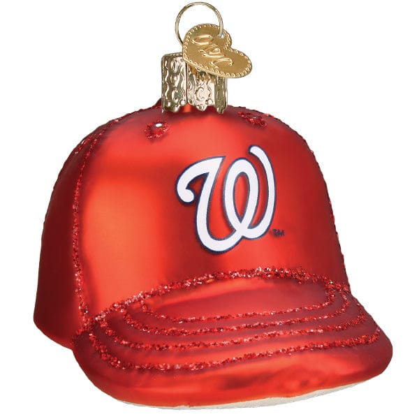 Old World Christmas Nationals Baseball Cap Ornament