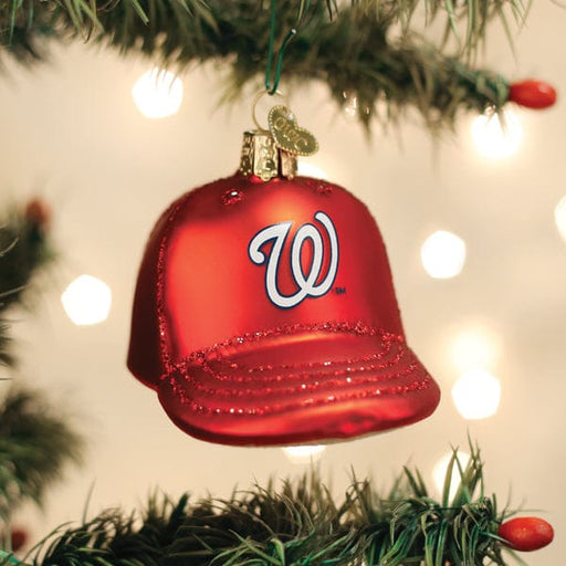 Old World Christmas Nationals Baseball Cap Ornament