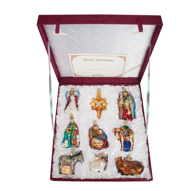 Old World Christmas Nativity Ornaments Collection