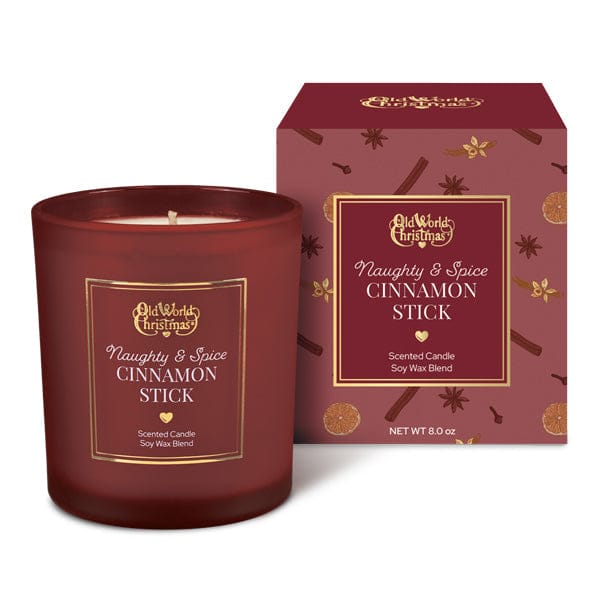 Old World Christmas Naughty & Spice Cinnamon Stick Candle
