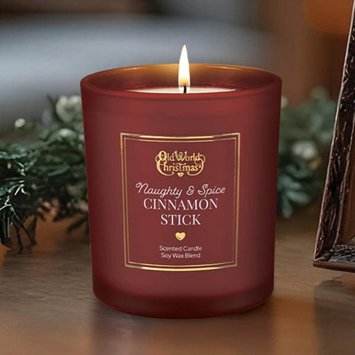 Old World Christmas Naughty & Spice Cinnamon Stick Candle