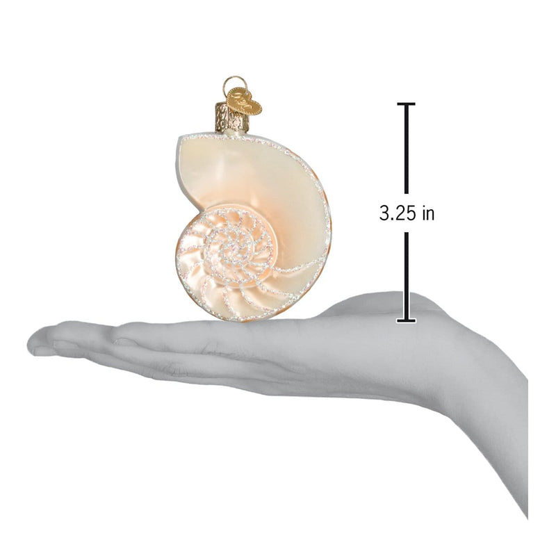 Old World Christmas Nautilus Shell Ornament