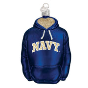 Old World Christmas Navy Hoodie Ornament
