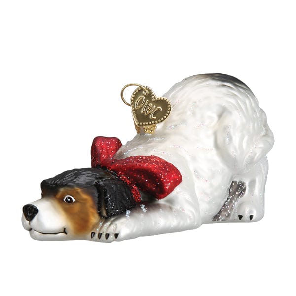 Old World Christmas Norman Rockwell Signature Dog Ornament