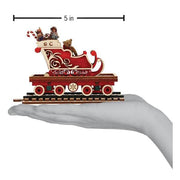 Old World Christmas North Pole Express Sleigh Car Ornament