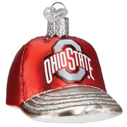 Old World Christmas Ohio State Baseball Cap Ornament