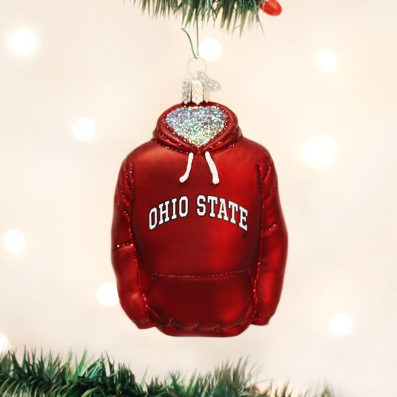 Old World Christmas Ohio State Hoodie Ornament