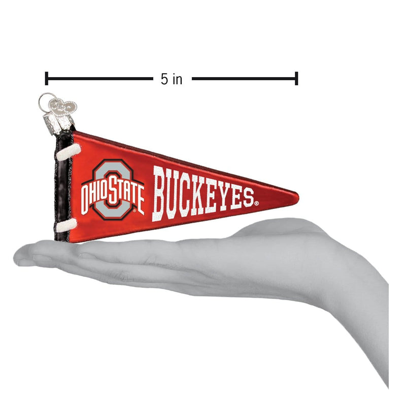 Old World Christmas Ohio State Pennant Ornament