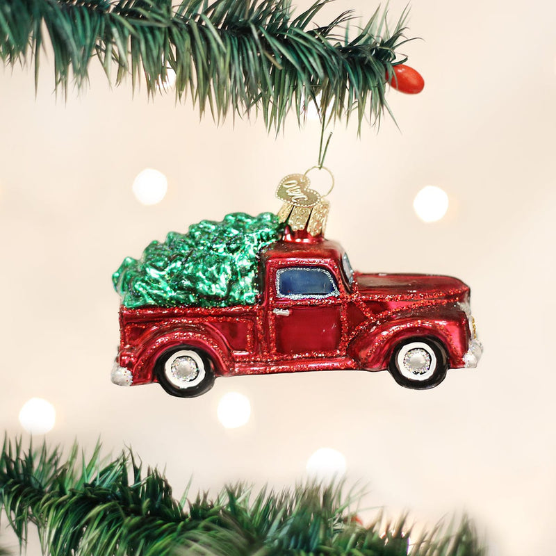 Old World Christmas Old Truck With Tree