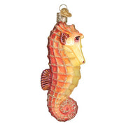 Old World Christmas Orange Sea Horse Ornament