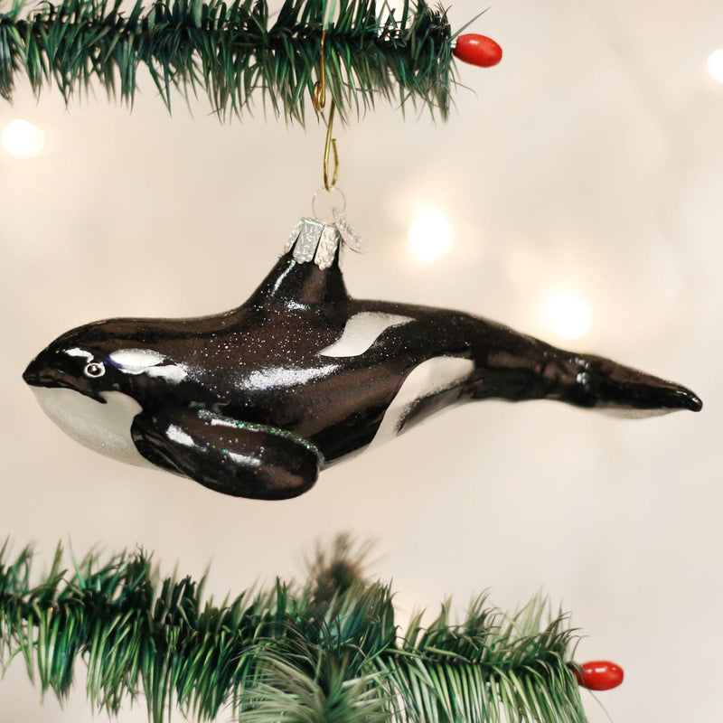 Old World Christmas Orca Whale Ornament