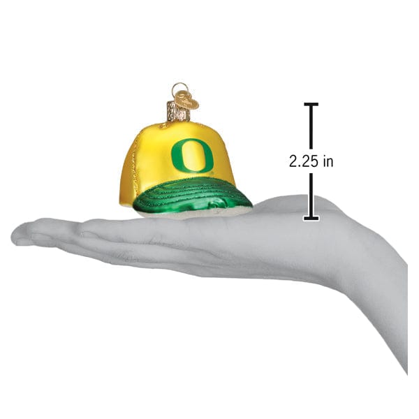 Old World Christmas Oregon Baseball Cap Ornament