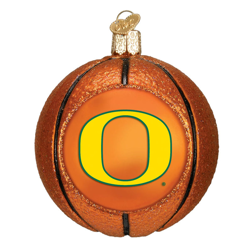 Old World Christmas Oregon Basketball Ornament