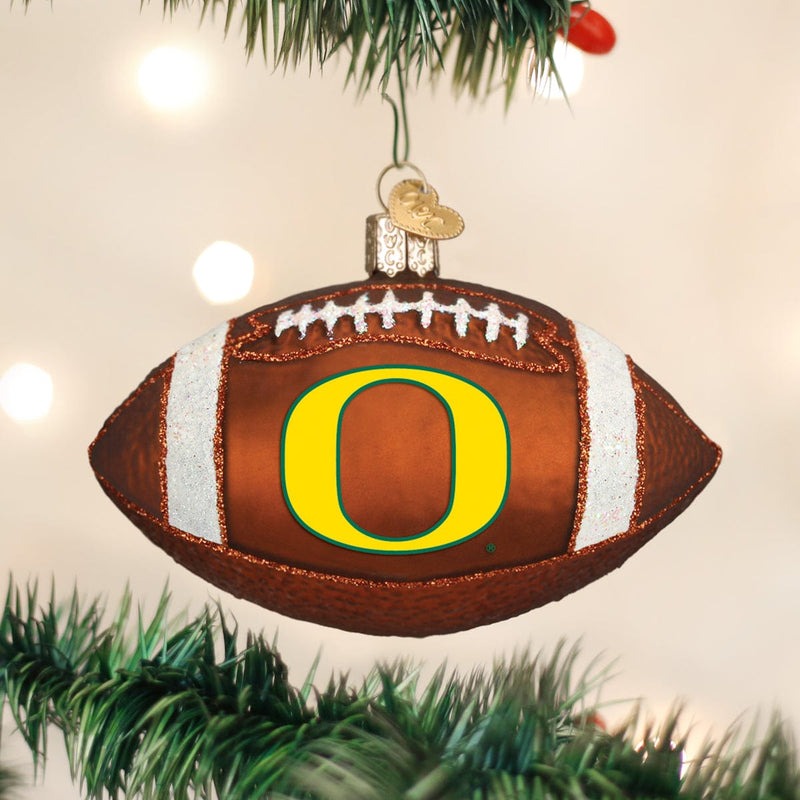 Old World Christmas Oregon Football Ornament