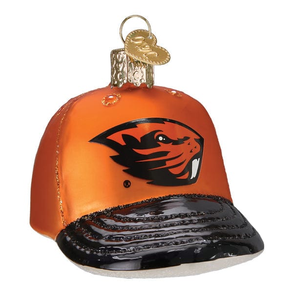 Old World Christmas Oregon State Baseball Cap Ornament