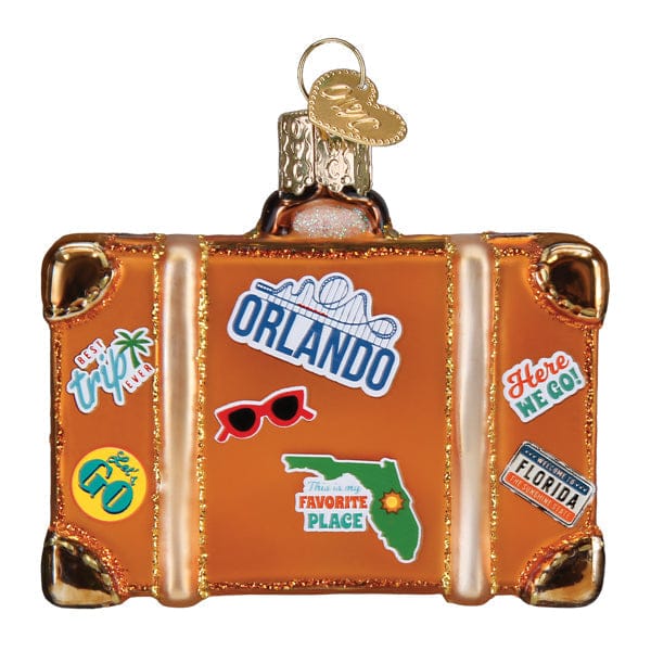 Old World Christmas Orlando Suitcase Ornament