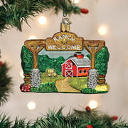 Old World Christmas Our Ranch Ornament