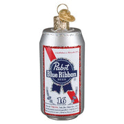 Old World Christmas Pabst Blue Ribbon Beer Can Ornament