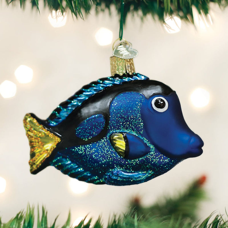 Old World Christmas Pacific Blue Tang Ornament