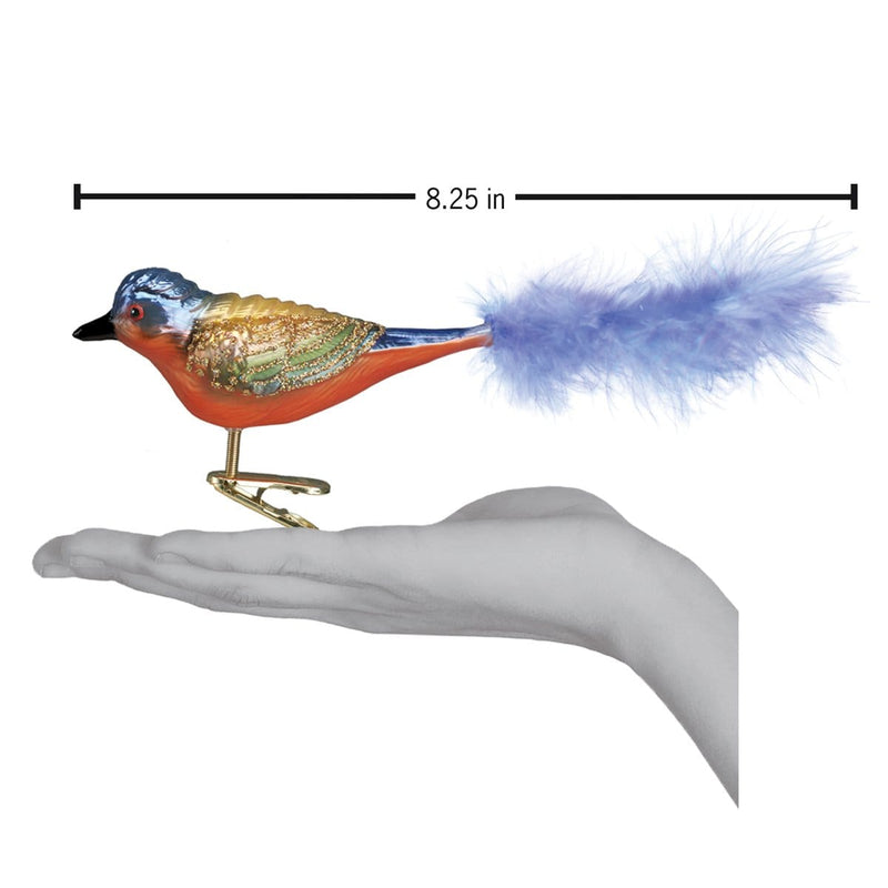 Old World Christmas Painted Bunting Ornament