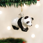 Old World Christmas Panda Cub Ornament