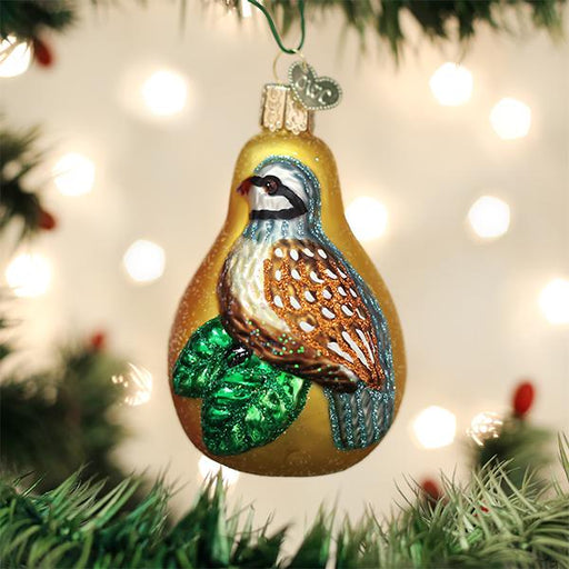 Old World Christmas Partridge In A Pear Ornament