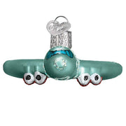 Old World Christmas Passenger Plane Ornament