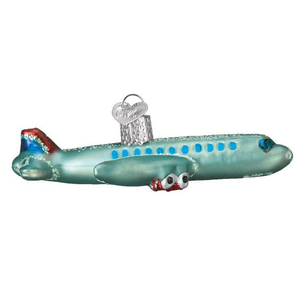 Old World Christmas Passenger Plane Ornament