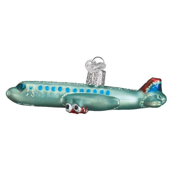 Old World Christmas Passenger Plane Ornament