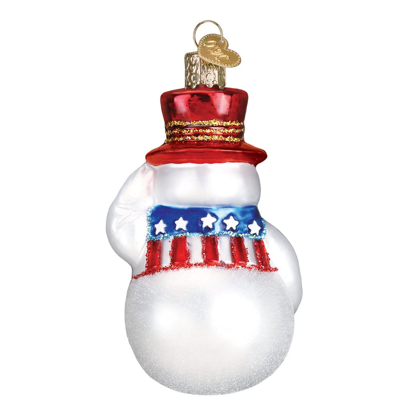 Old World Christmas Patriotic Snowman Ornament