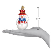 Old World Christmas Patriotic Snowman Ornament