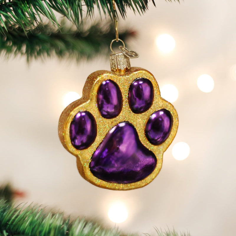 Old World Christmas Paw Print Ornament