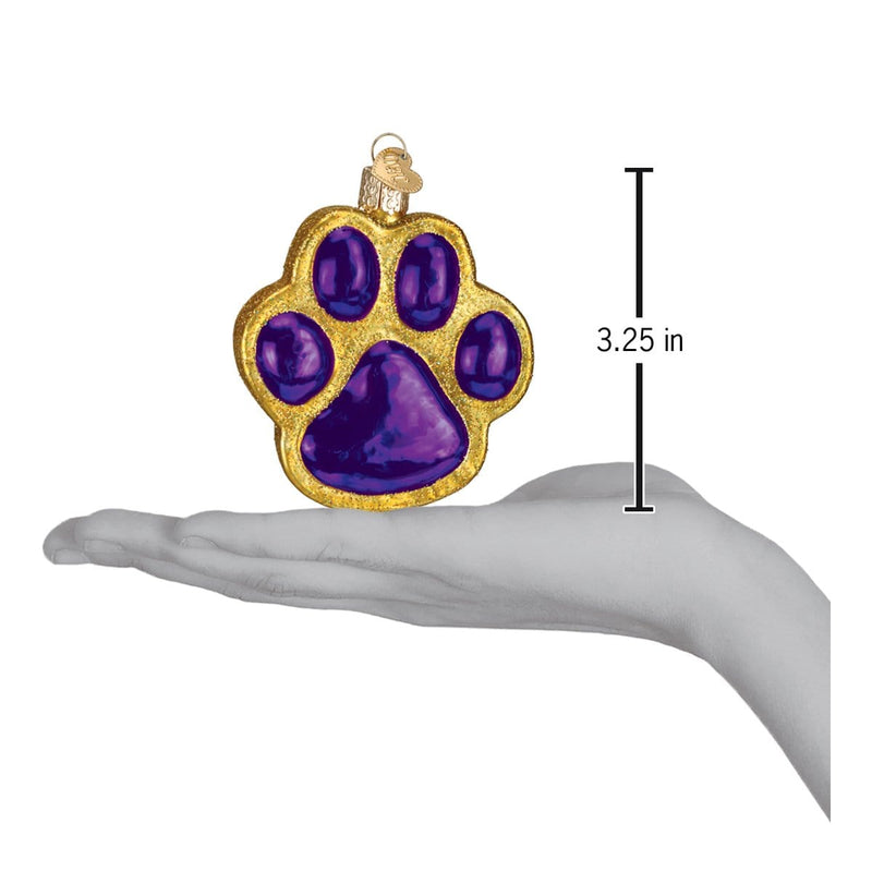 Old World Christmas Paw Print Ornament