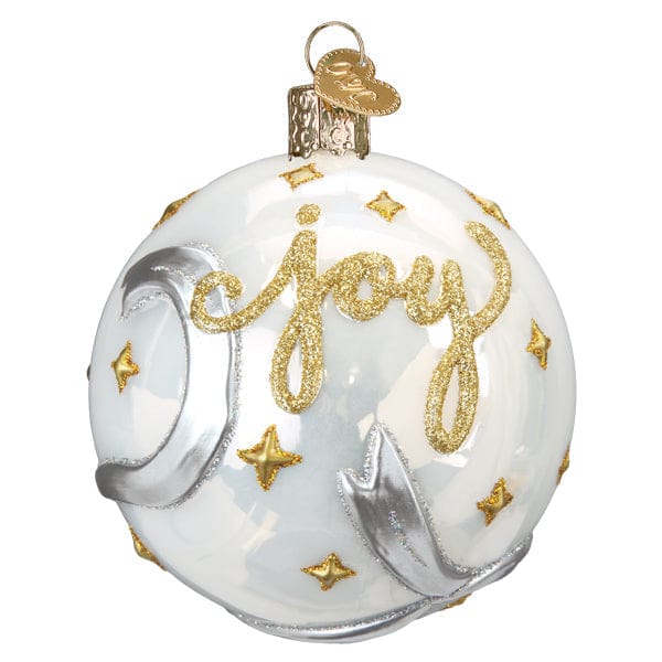 Old World Christmas Peace & Joy Round Ornament