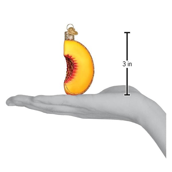 Old World Christmas Peach Slice Ornament