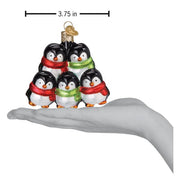 Old World Christmas Penguin Family Of 5 Ornament